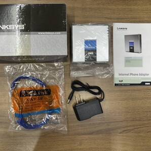 LINKSYS PAP2T-NA PAP2T VoIPゲートウェイ2ポート SIPV2プロトコルインターネット電話アダプタ RJ45ケーブル付き