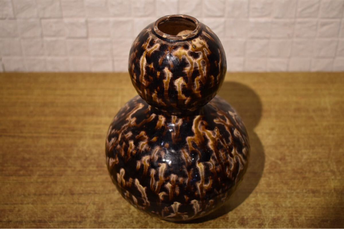 一輪差し／備前焼花入／宗秀造／緋禅瓢箪 Yahoo!オークション -「瓢 花入」の落札相場・落札価格