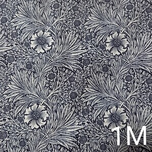 V&A ウィリアムモリス マリーゴールド ブラック ブロード生地 花柄 花柄生地 モリス生地 1M モリス