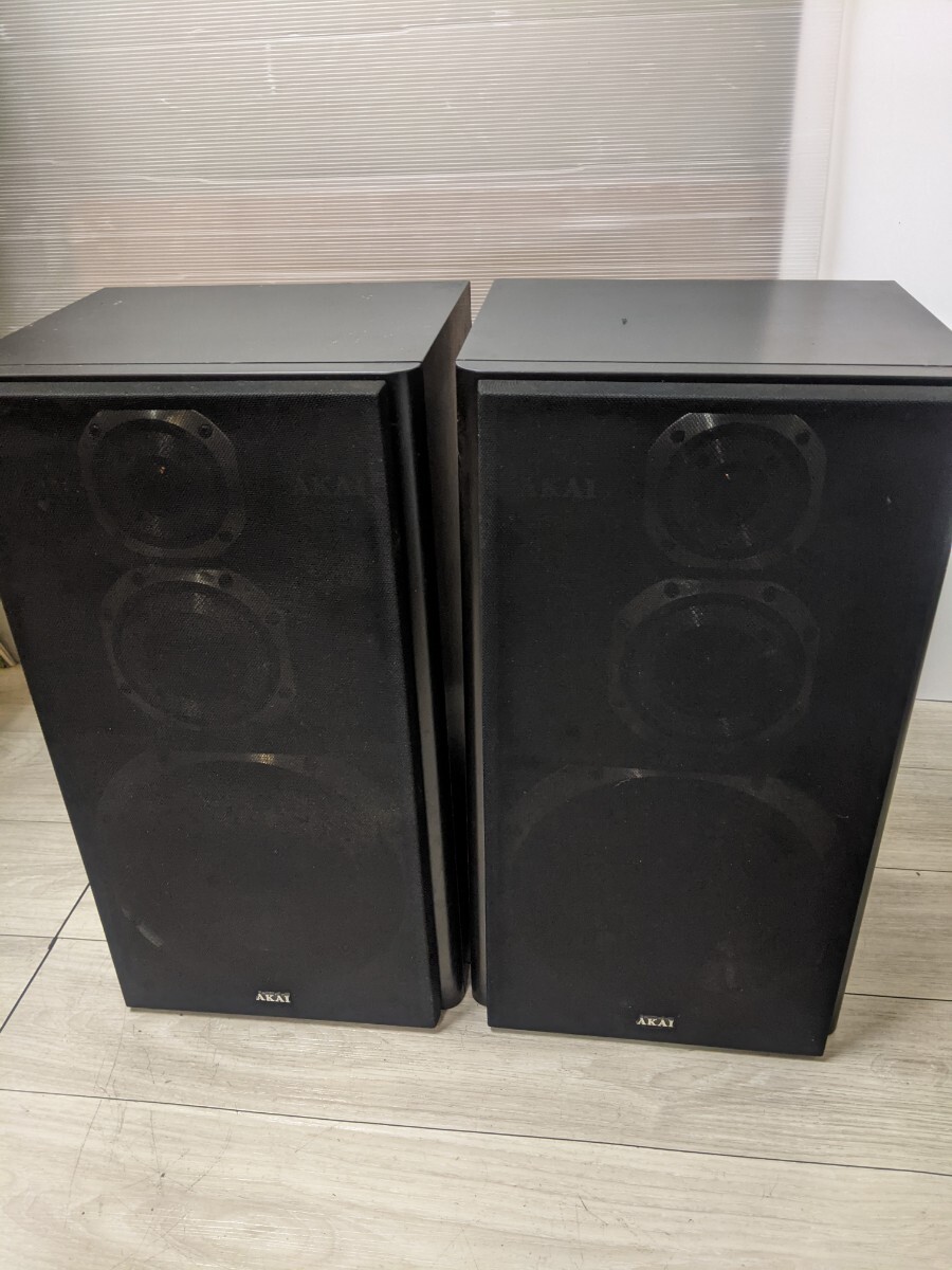 中古】□AKAI AE-712 3Wayスピーカー ペア アカイ 動作品 中古