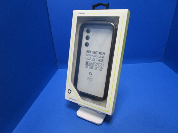 Hamee iFace Reflection Galaxy A54 5G 強化ガラスクリアケース/ブラック リフレクション ★
