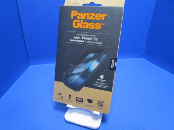 パンザグラス PanzerGlass iPhone 13 mini 5.4インチ 保護ガラスフィルム 全面保護 クリア ブラック 抗菌 9H PRO2744