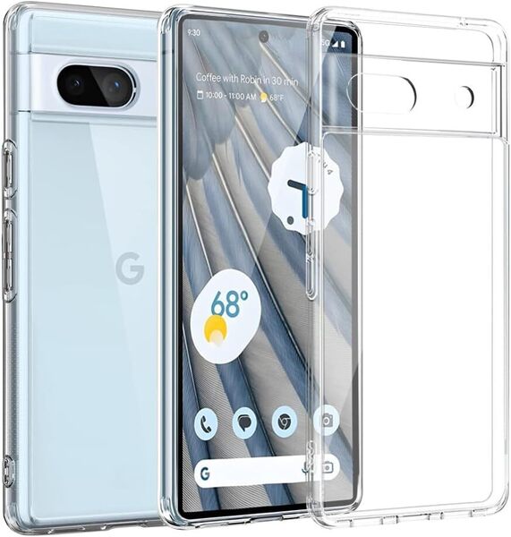 Google Pixel 7A ケース TPU+PC クリア ピクセル7A クリアカバー ストラップホール付 レンズ保護 耐衝撃 落下防止 軽量 透明保護カバー★t