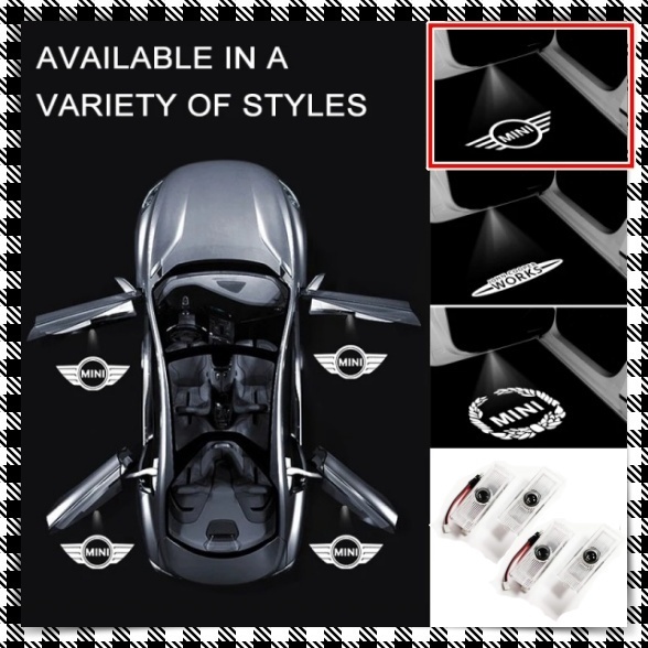 4個セット BMW mini ミニクーパ カーテシ ドアプロジェクター ドアライト ウェルカムランプ r55 r56 r50 r53 r60 r61 f54 f55 f56 f60