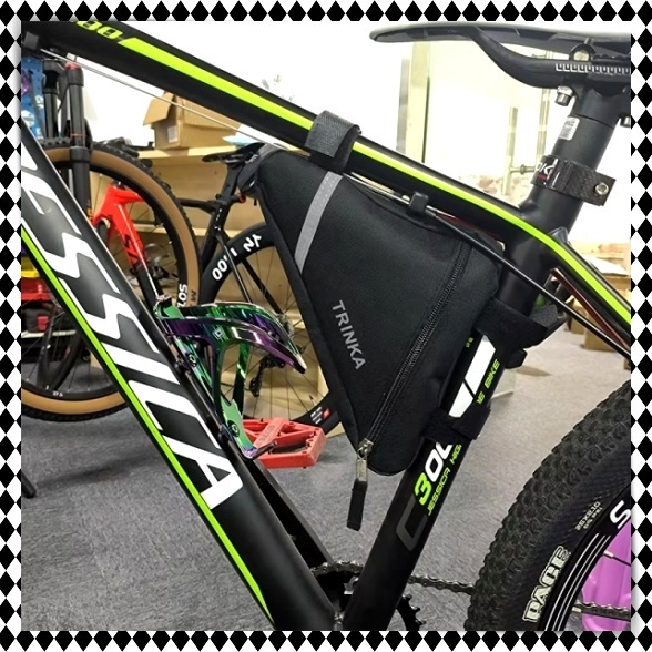 フレームバッグ ハンドルバッグ トライアングルバッグ サドルバッグ 反射板付き バイク 自転車 防水 ロードバイク 小物収納 取り付け簡単