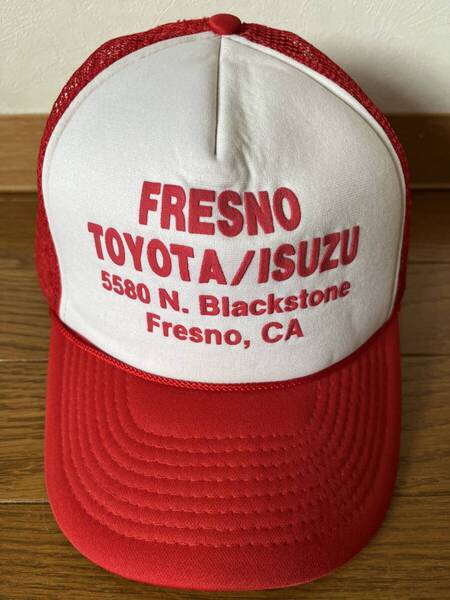 Fresno Blackstone TOYOTA ISUZU ビンテージ メッシュキャップ vintage mesh cap フレズノ ブラックストーン トヨタ いすゞ 企業 USA