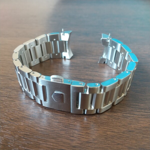 22mm 腕時計 ベルト ステンレス シルバー ブレスレット メタルブレス 金属ベルト 取付工具付き 【対応】TAG HEUER タグホイヤー カレラ