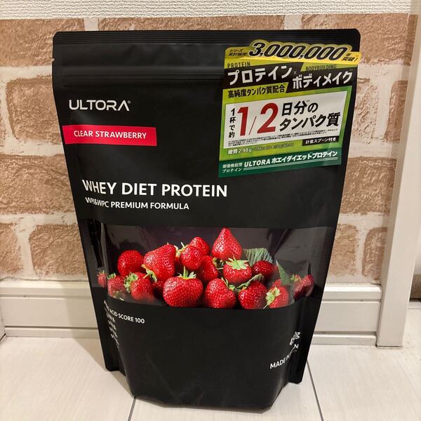 ULTORA ウルトラ ホエイ プロテイン 450g クリアストロベリー風味