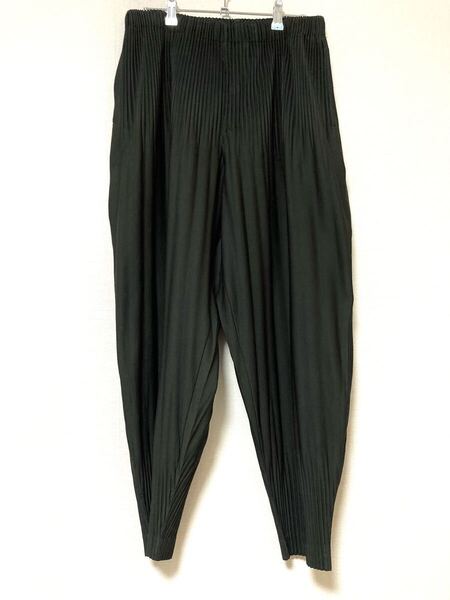 オムプリッセ イッセイミヤケ HOMME PLISSE issey miyake 消しプリーツパンツ スラックス メンズ ボトムス カーキ 2 ボトムス