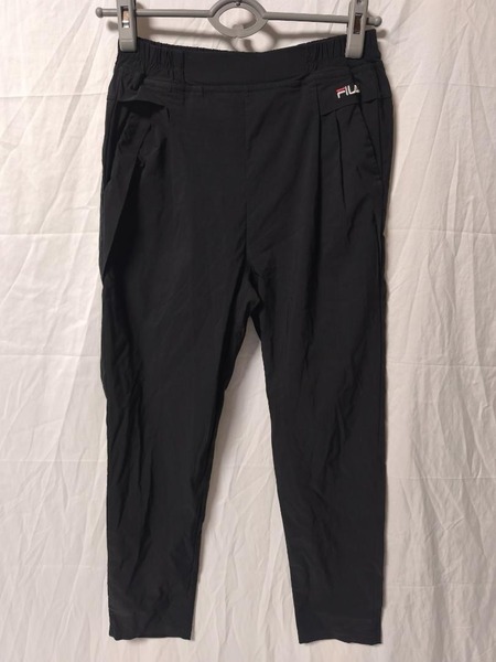 FILA テーパードパンツ 黒 ストレッチ レディース M