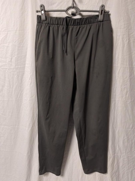 無印良品 吸汗速乾ストレッチテーパードパンツ グレー メンズ M