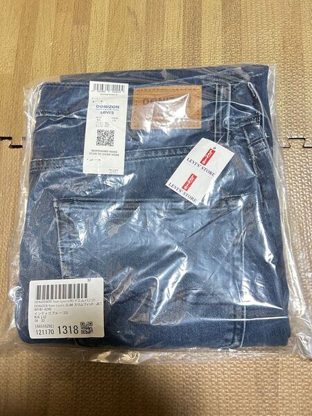 新品 リーバイス 216 デニゼン ジーンズ W34 L32 ストレッチ スリムフィット インディゴブルー デニムパンツ ジーパン 完売品 僅か送料無料