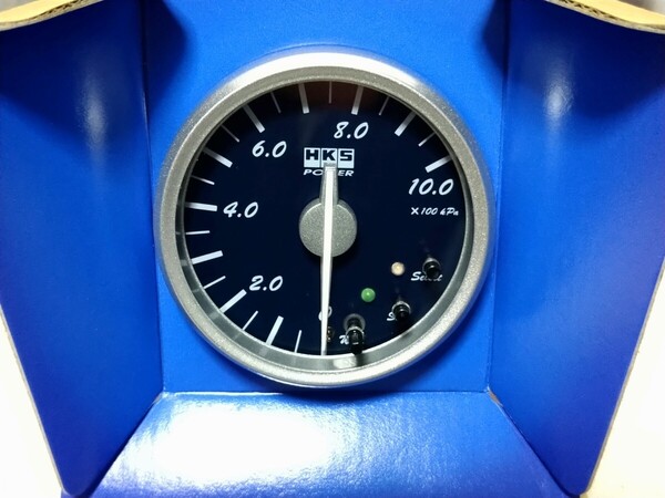 送料無料 HKS ELECTRONICS METER 4402-SA064 60パイ 油圧計 ダークブルーパネル ホワイトスケール 国際単位系(SI)対応 当時物 新品未使用品