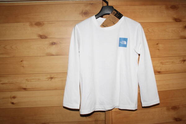 未使用 130㎝ THE NORTH FACE ノースフェイス ロングスリーブスモールスクエアロゴティー キッズ 長袖Tシャツ NTJ32357 送料無料即決