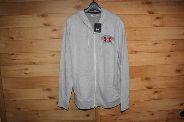 未使用 XL アンダーアーマー UNDER ARMOUR UA ライバルテリー フルジップパーカージャケット フーディー 1370355 送料無料即決