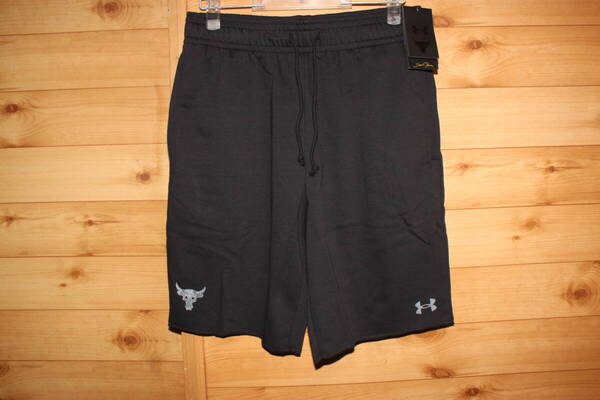 未使用 メンズL アンダーアーマーUNDER ARMOUR プロジェクトロック スウェット ハーフパンツ テリーショーツ 1361751 送料無料即決