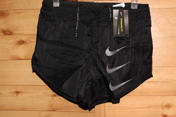 未使用 レディースM 黒 ナイキ nike ランディビジョン テンポ リュクス 2IN1 ランニングパンツ ショーツ da1281-010 インナー付き
