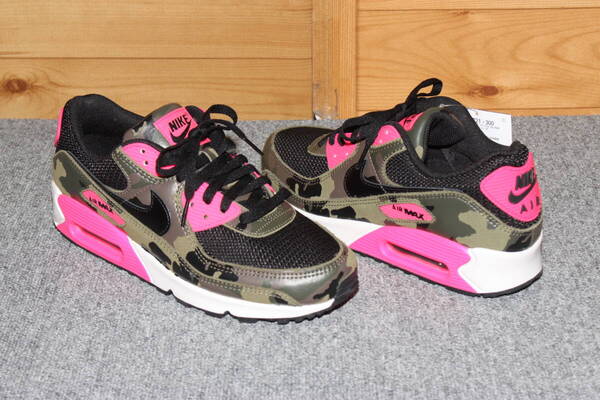 未使用 27㎝ ナイキNIKE エア マックス 90 プレミアム AIR MAX 90 PRM ピンク迷彩カモフラ IF1721-300 送料無料即決