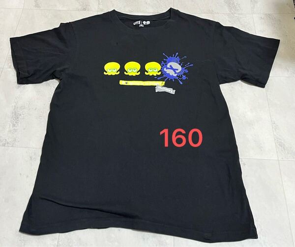 UNIQLO ユニクロ スプラトゥーン3 黒 ブラック 半袖Tシャツ 160 サイズ160 タコ