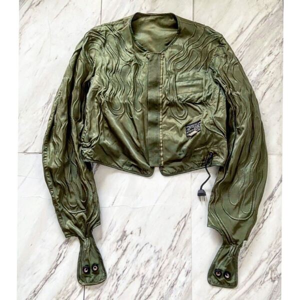 vintage 40s 50s made in usa USAF ( U.S. Air Force ) F-3 ( F-3A ) 電熱線 electric jacket ma-1 エレクトリック フライトジャケット