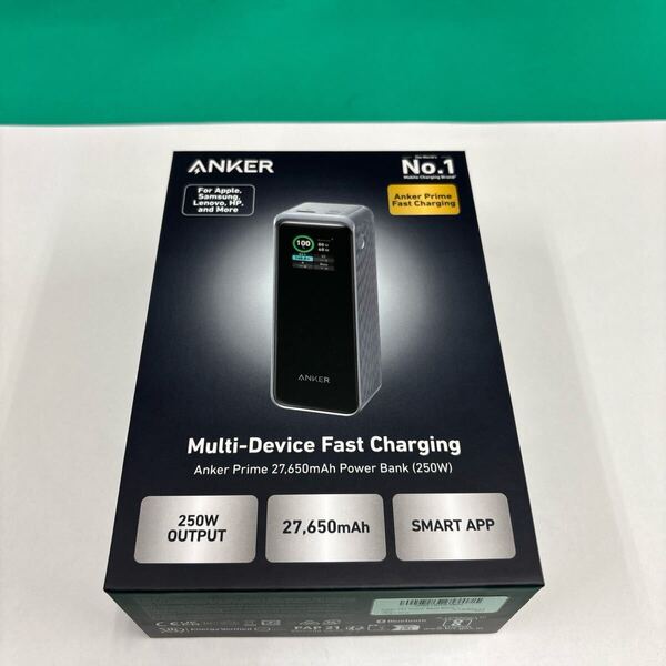 Anker Prime Power Bank 27650mAh 250W ブラック アンカー プライム パワー バンク モバイルバッテリー 大容量 PPS PSE USB-C