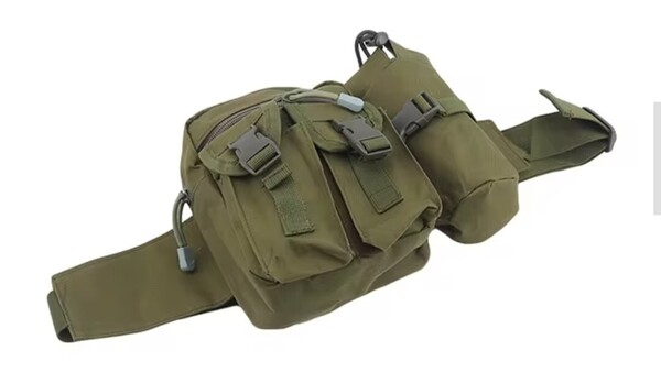 【新品】ウエストポーチ グリーン ウエストポーチウエストバッグ ベルトポーチ 多機能 大容量 ボディバッグ タクティカル ウエストポーチ