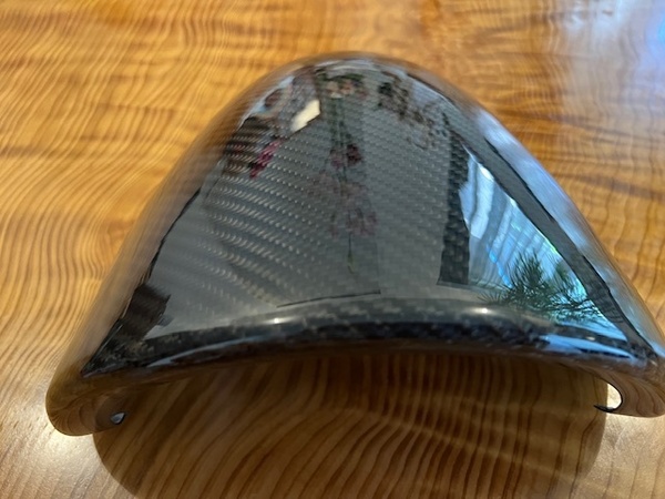 希少 アバルト スピードメーターフードカバー リアルカーボン 右ハンドル車用