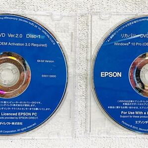 【最終在庫・送料無料・64bit版】EPSON エプソンダイレクト Windows10 Pro リカバリーDVD Ver.2.0 2枚セット