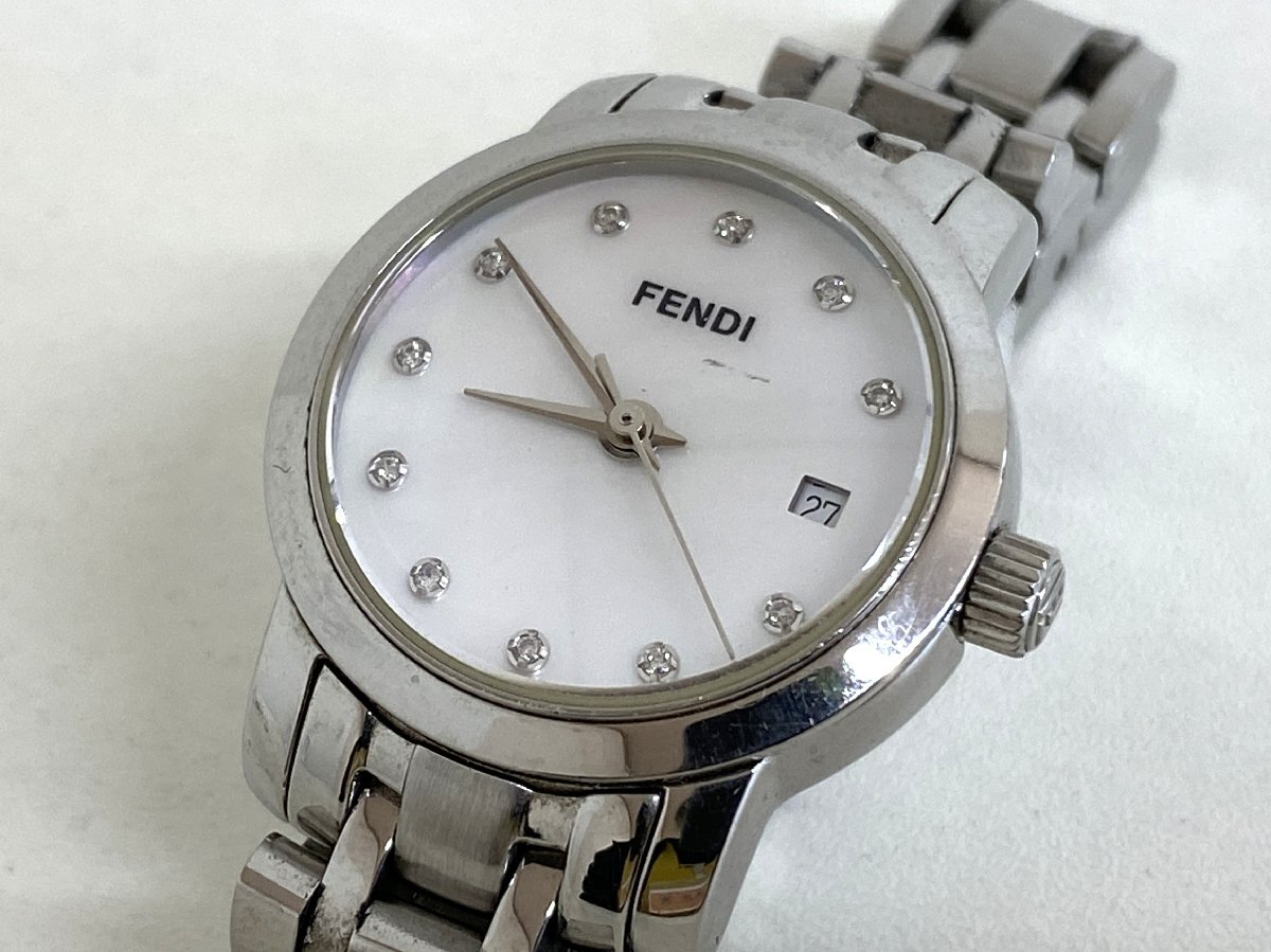 FENDI フェンディ オロロジ 腕時計 750L クオーツ ブラック文字