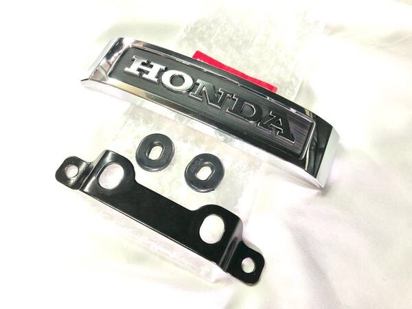 CB400F ホンダ 純正 ステム エンブレム ステーセット フロント メッキ エンブレム カバー 398 408 空冷 ヨンフォア CB350F