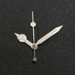 腕時計 修理交換用 針 ハンドセット シルバー×ホワイト ベンツ針 【対応】SEIKO 7S26/7S36/NH35/4R36 セイコー 社外品