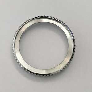 腕時計 修理交換用 社外部品 316L ステンレスベゼル 逆回転防止 枠 シルバー【対応】セイコー ダイバー SKX007/009/011 SRPD SEIKO