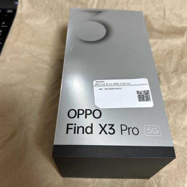 【新品未使用】OPPO Find X3 Pro 新品未開封 グロスブラック ROM256GB RAM12GB