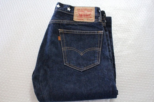 Supreme 11FW Supreme Levi‘s 505 Jean USA zip fly small box slogo Sロゴ box logo ボックスロゴ ノースフェイス ノース baggy バギー