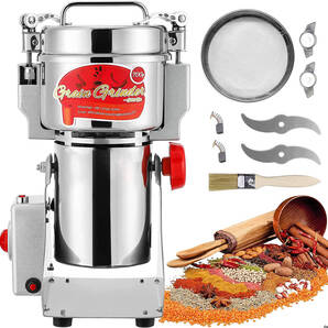 【異なる食材の色や風味が混ざらず、品質を保った粉砕が可能】 電動ミル 穀物グラインダー 微粉砕 スイング式 家庭用製粉機 漢方 粉砕機