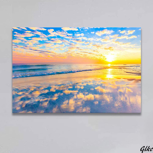 【癒しの海風景アートパネル】 海絵画 自然風景画 パネル 40×60cm 風水インテリア 開運グッズ 木枠付き完成品 壁掛け絵
