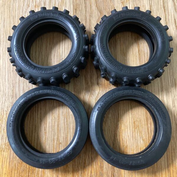 TAMIYA 1/10 RC tire wheel タミヤ ラジコン バギー リブタイヤ スパイクタイヤ