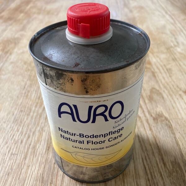 AURO floor care Nr447 1L アウロ ナチュラル フロアワックス ドイツ製 缶にサビ 長期保管品 未開封と思われます