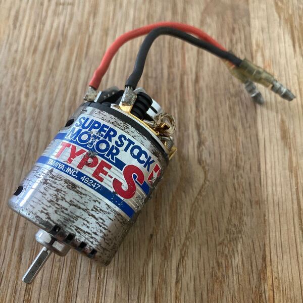 TAMIYA SUPER STOCK motor TYPE-S 1/10 RC vintage タミヤ スーパーストック モーター タイプS ラジコン 傷多い 作動品