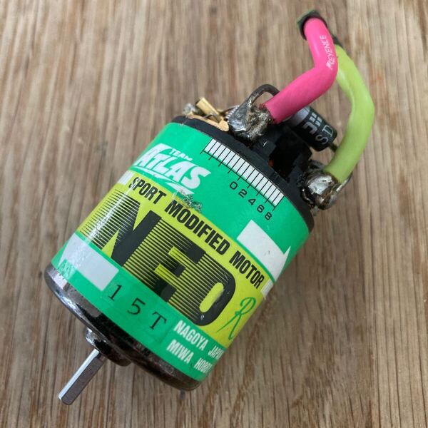 TEAM ATLAS SPORT MODIFIED motor NEO R 1/10 RC vintage チーム アトラス モディファイド モーター ビンテージ ラジコン 15T 要調整