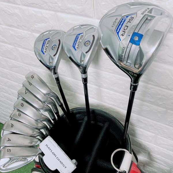 クラブのみ ゴルフクラブセット テーラーメイド SLDR12本 男性 右利き ドライバー アイアン カーボンシャフト 初心者