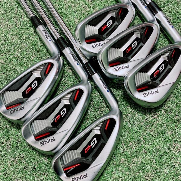 レフティ PING ピン G410 アイアンセット 6本 5-9W スチールシャフト 男性 左利き N.S.PRO950GH フレックスS