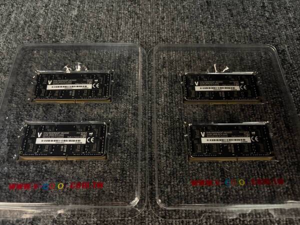 【動作確認済 メモリ 128GB】V-color Mac Memory TN432G26D819Q-VC DDR4-2666 CL19 2Gx8 1.2V PC4-21300 128G(4x32GB)SO-DIMM X000VIR2L1
