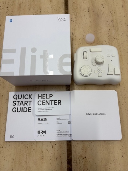 Tour Box Elite 左手デバイス アイボリーホワイト Bluetooth 5.0搭載 カスタマイズキーボードショートカット 触覚フィードバック 3