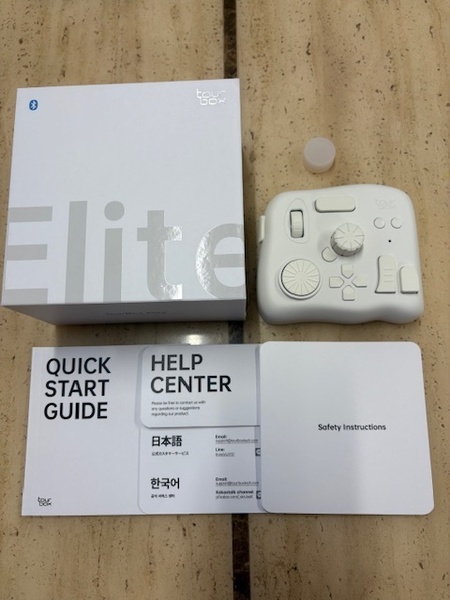 Tour Box Elite 左手デバイス アイボリーホ4イト Bluetooth 5.0搭載 カスタマイズキーボードショートカット 触覚フィードバック 4