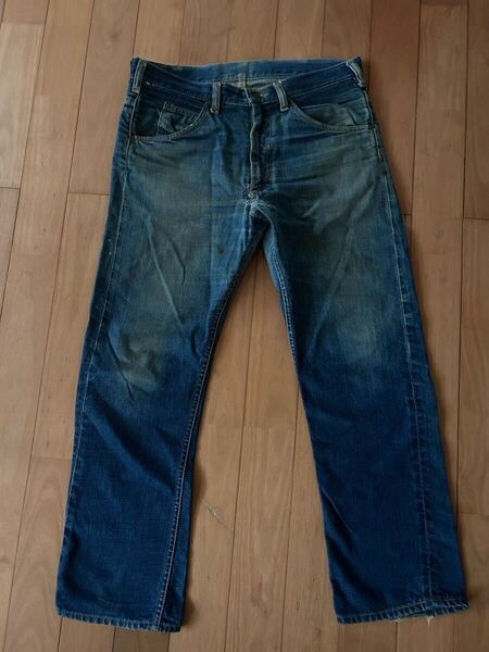 60'Lee101Zサイド黒タグオリジナルトップ釦裏13TALONジップ片耳仕様 W33