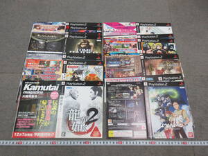 M【5-22】★6 ゲームショップ保管品 PS2 プレステ2 ダミージャケット 30種まとめて 龍が如く2 SIREN トップをねらえ 他 店頭展示用 見本