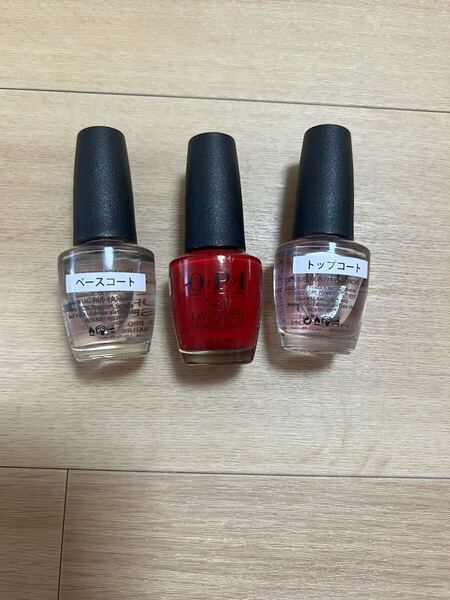 ネイル検定 3級 トップ ベース カラーポリッシュ OPI N25 残半量以上