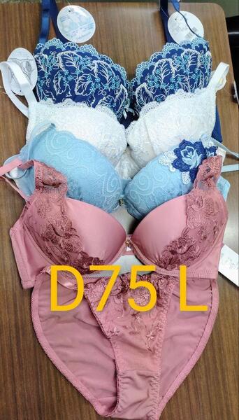 ブラジャー&ショーツ 4組 セット D75 Lサイズ