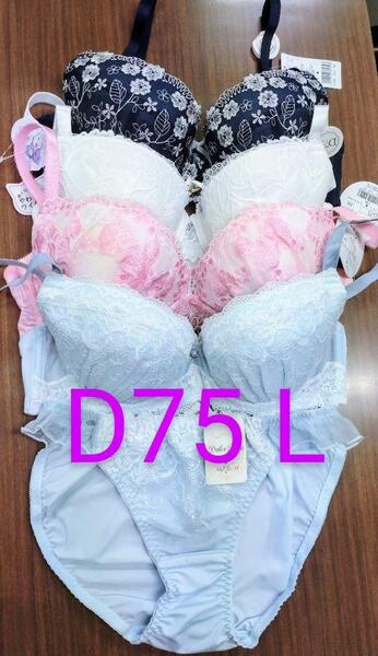 ブラジャー&ショーツ 4組セット D75 Lサイズ